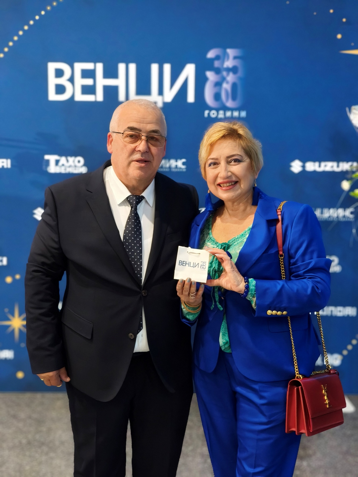 Венци Маринов с гл. редактор на сп. твоят БИЗНЕС - Ина Георгиева